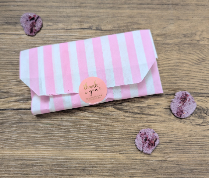 Rose and hibiscus flavoured treats