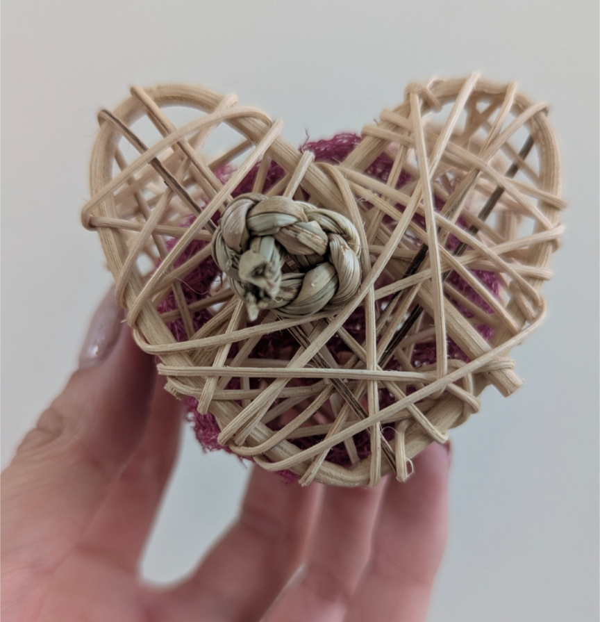 Heart loofah sandwiche