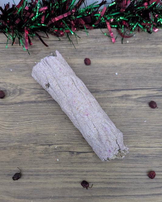 Yule log chew treat